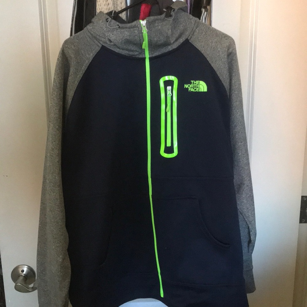 North face zip up hoodie
